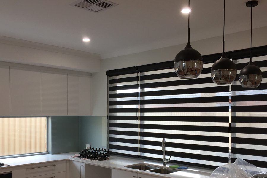 kitchen rainbow blinds